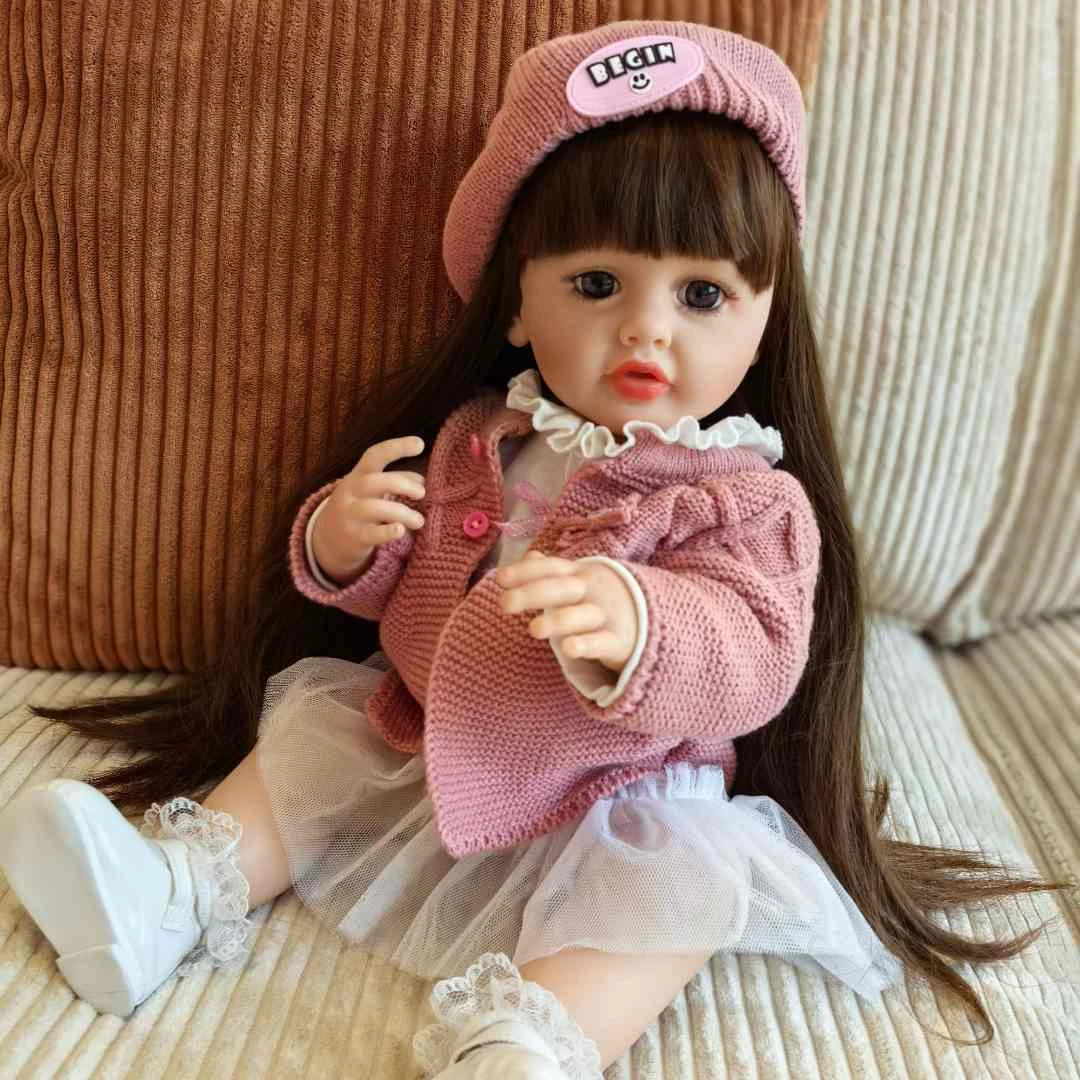 全胶仿真娃娃女孩玩具玩具儿童婴儿宝宝洋娃娃过家家礼物陪伴人偶