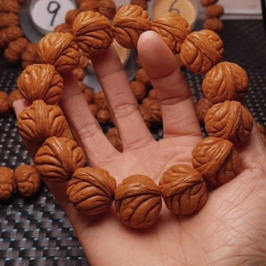 桃核手串龙纹桃核