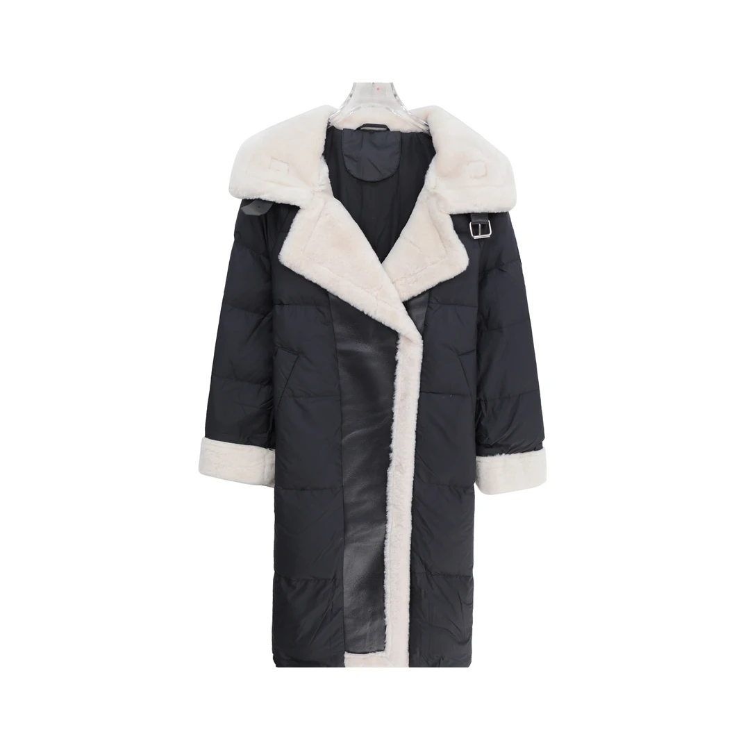 S 高级感小众设计拼接羽绒服女冬季新加厚中长款外套U374