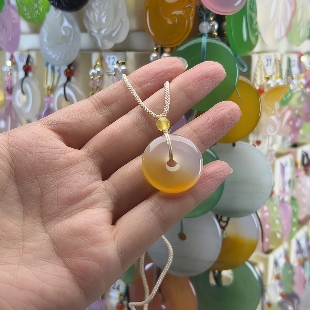 落***丶玛瑙/玉髓未镶嵌颈饰