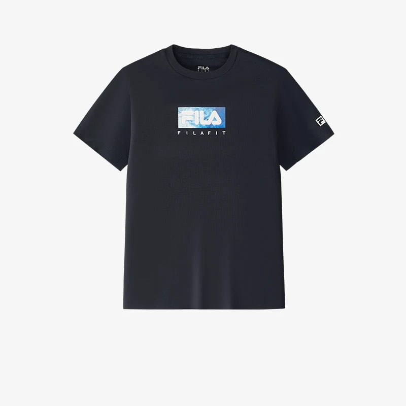 FILA斐乐儿童短袖T恤2025年夏季新款中大童上衣K52B523105P