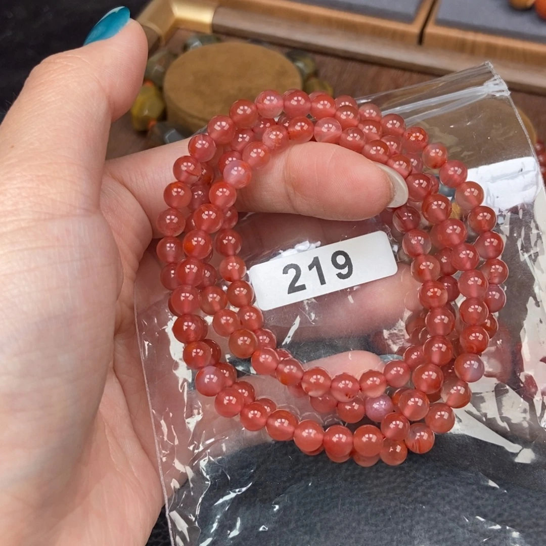 南红玛瑙未镶嵌手链卡6
