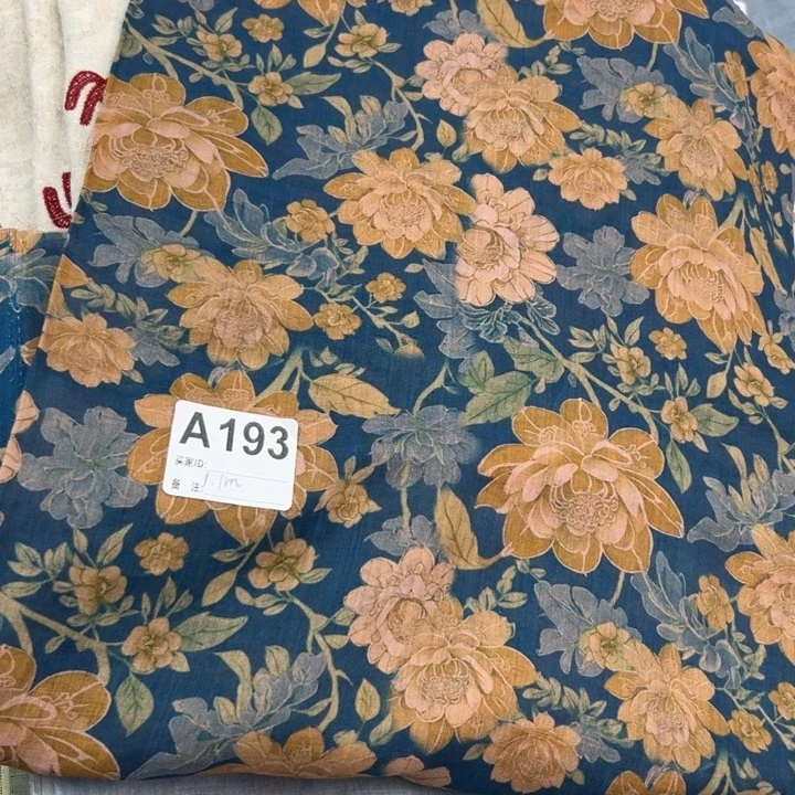 麻193步步生莲莨麻纯苎麻1.1米