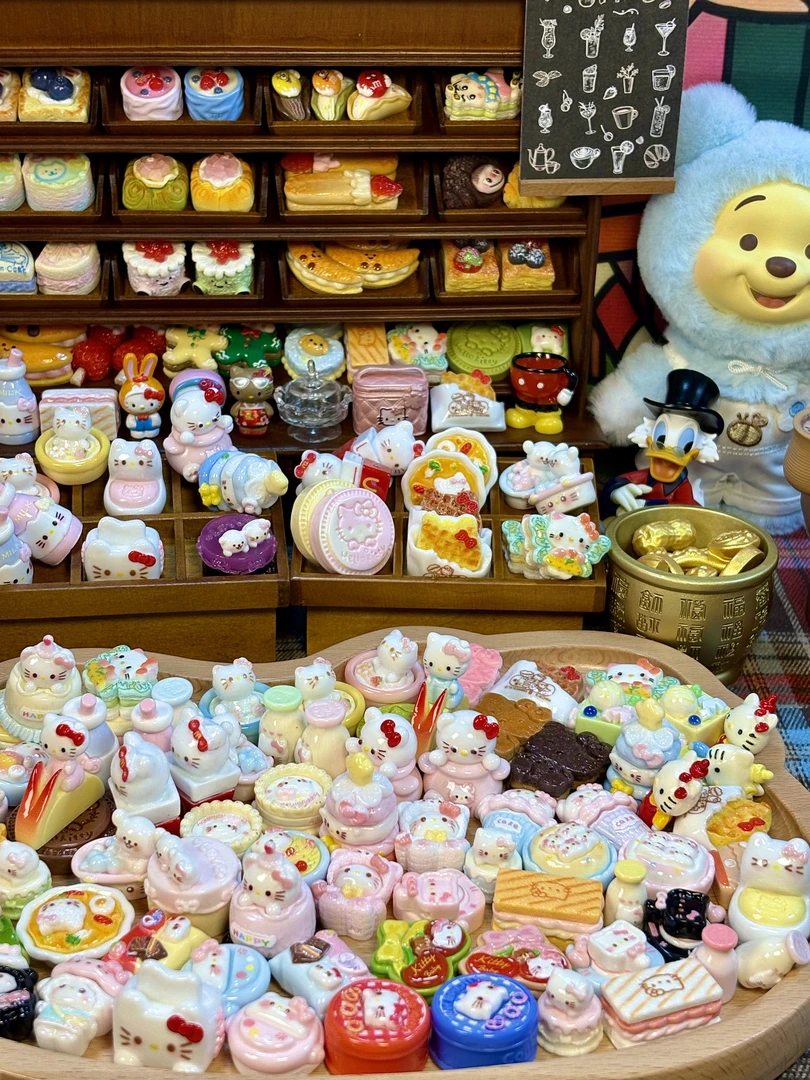 （直播拆 对对碰）KT微缩食玩diy树脂配件