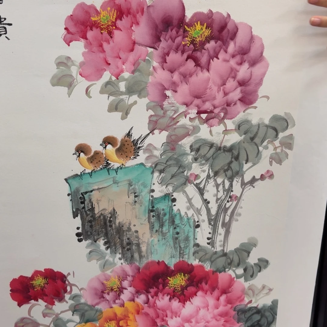 国画国画作品山水花鸟