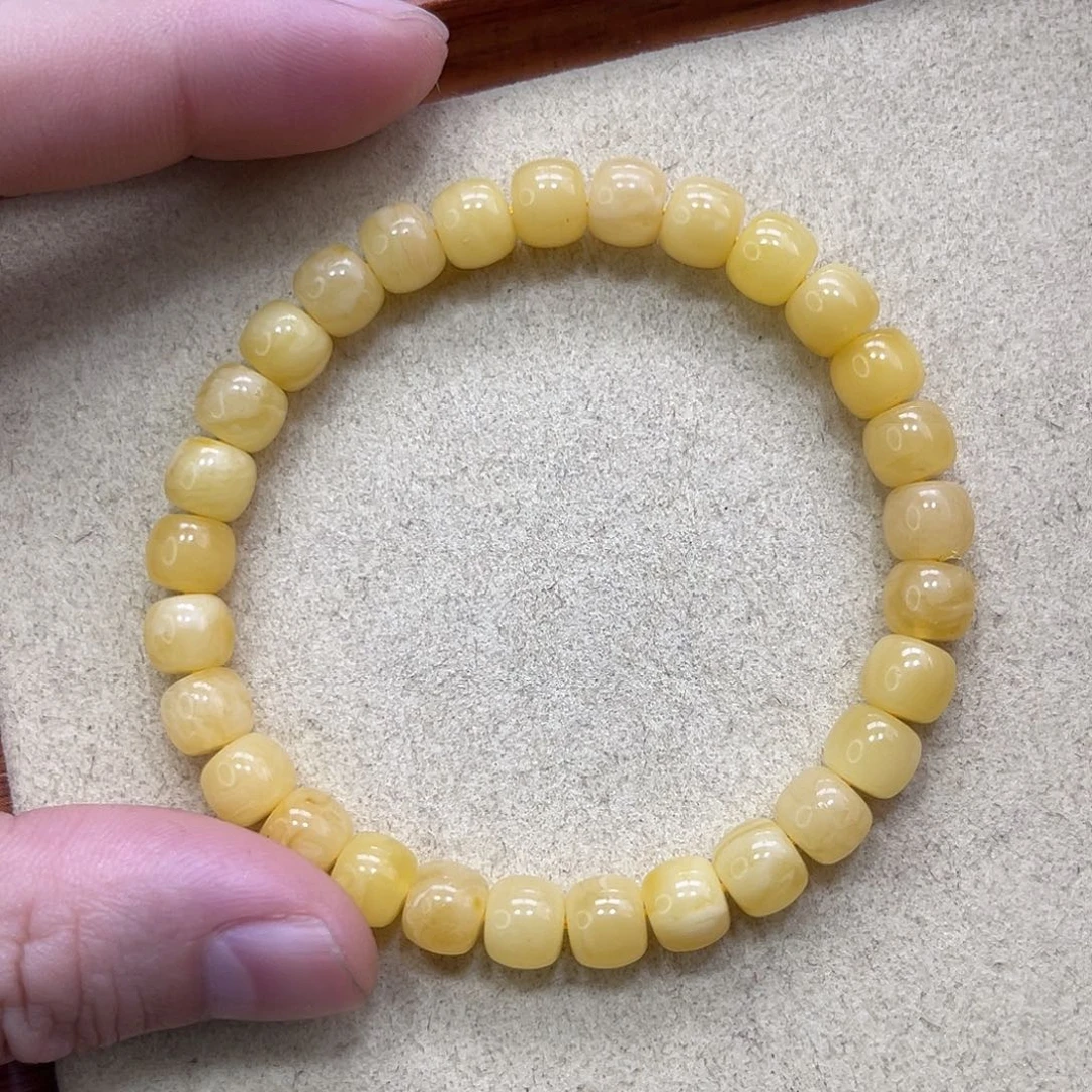 蜜蜡珠宝奇石未镶嵌7.6mm