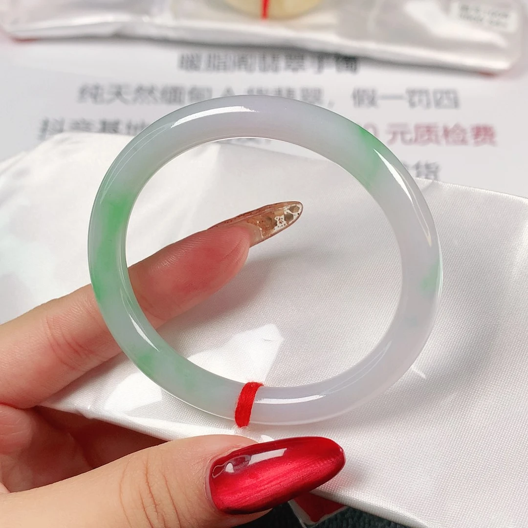 翡翠手镯未镶嵌缅甸天然1814