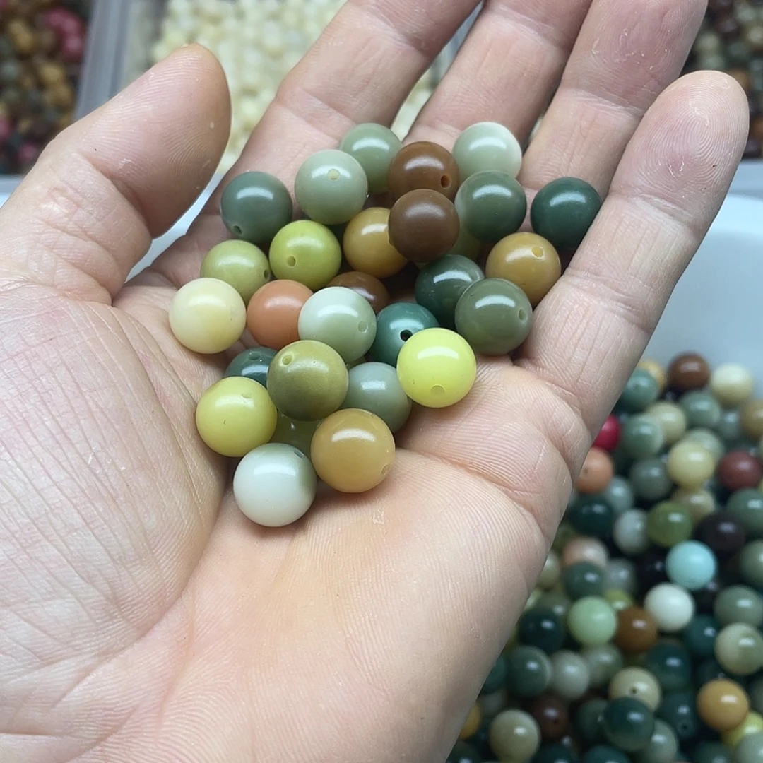 吊坠白玉菩提12多彩圆100颗➕灯牌宠100颗