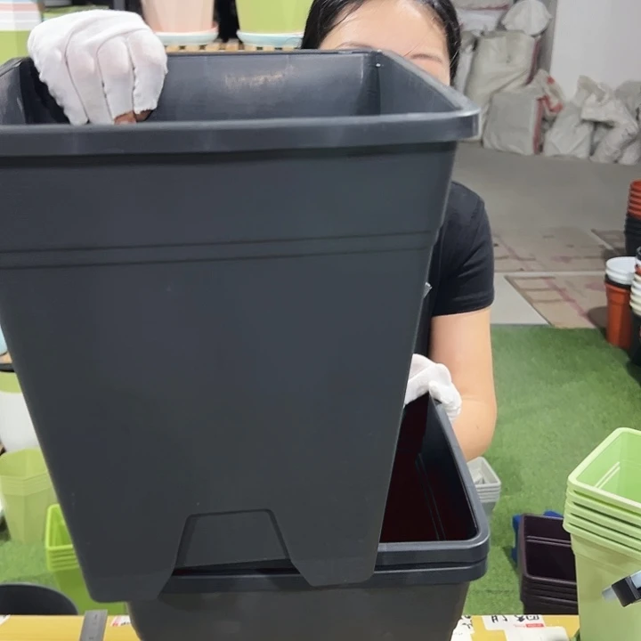 特价方盆口26高28黑色3支带托