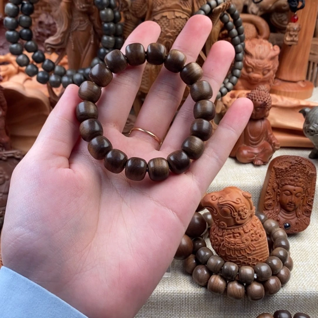 檀香木手串/手链福利印度正区迈索尔老山檀10x11黑沉奶香