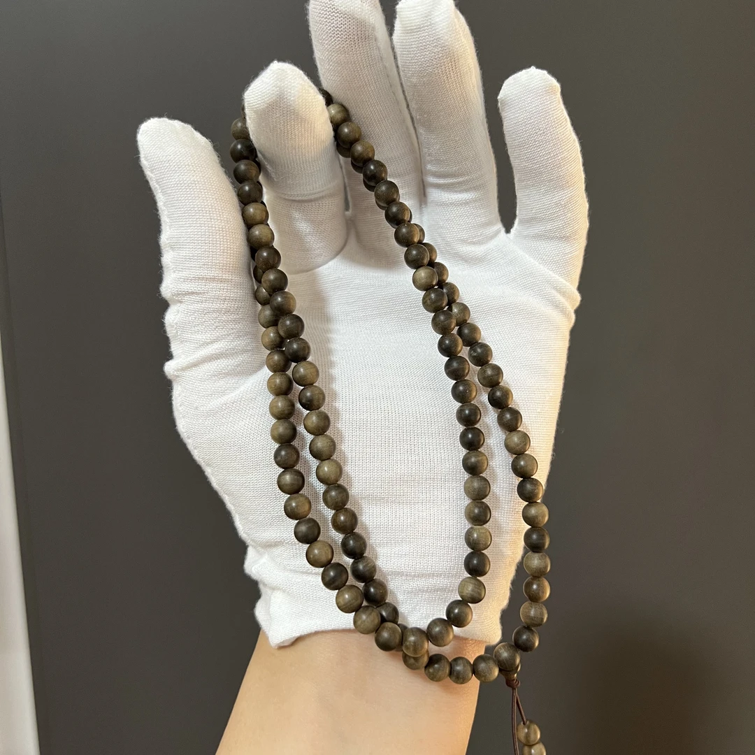 印度迈索尔老山檀香阴沉土埋料——0.6/108颗横纹