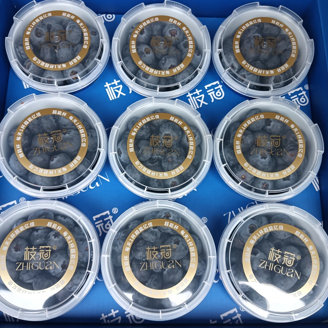 枝冠超能杯纯甜浓香蓝莓L25云南蓝莓枝冠蓝莓15+18+/京东顺丰包邮