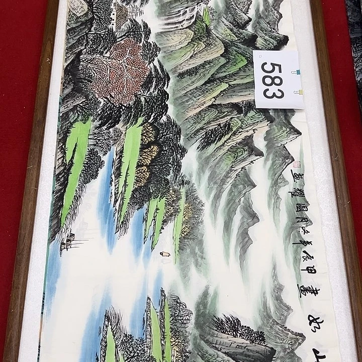 国画纯手绘纯手工新年快乐