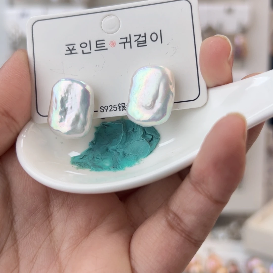 淡水珍珠耳饰银S925镶嵌