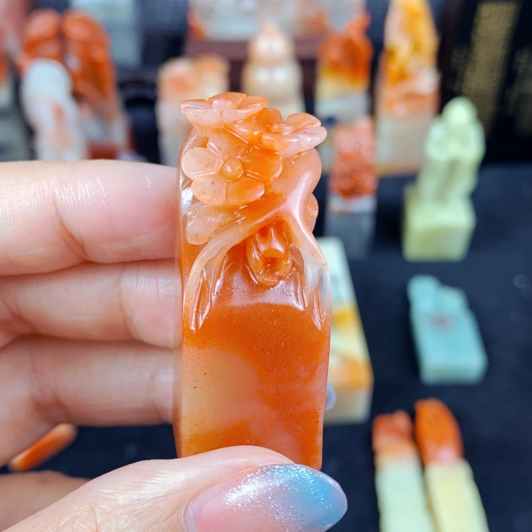 老挝石印石手工篆刻包邮包刻自定义内容