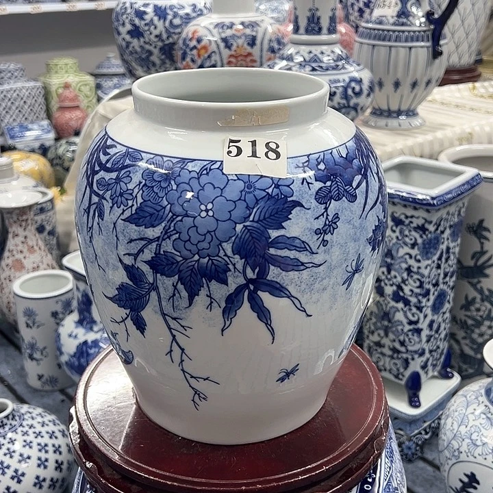 摆件青花瓷居家摆件，摆件花瓶