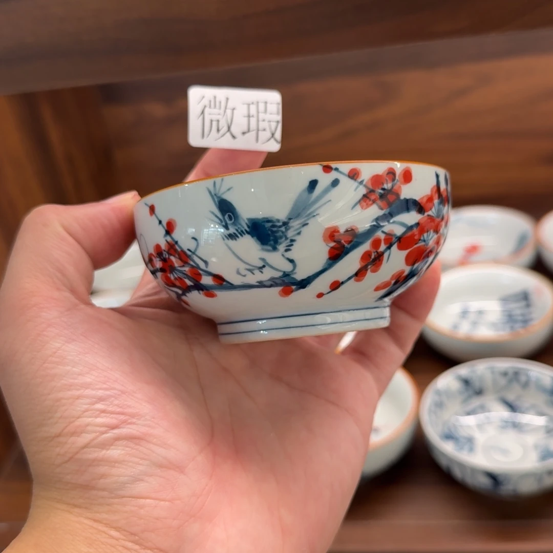 釉下彩纯手绘微瑕