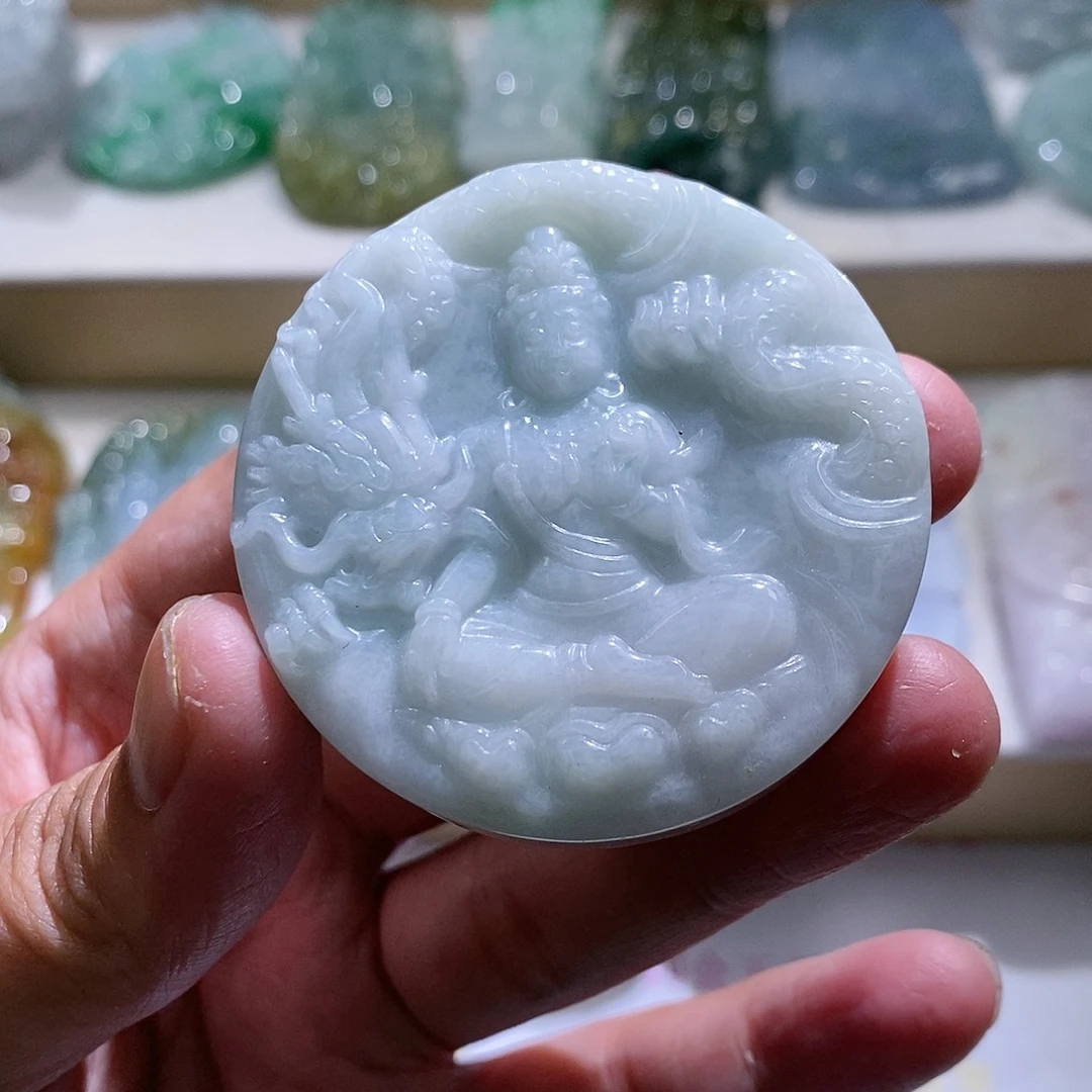 【闪购商品】翡翠颈饰未镶嵌观音