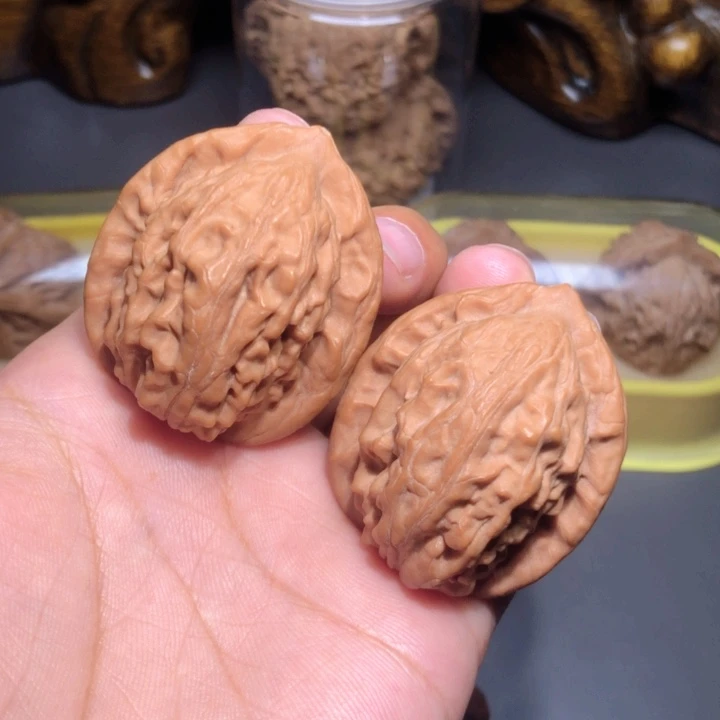 文玩核桃把件38大红袍