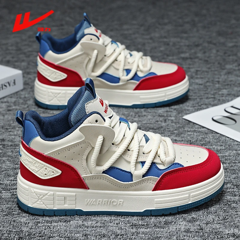 回力男鞋爆款2025新款高帮休闲板鞋男款百搭厚底增高鞋青少年潮鞋