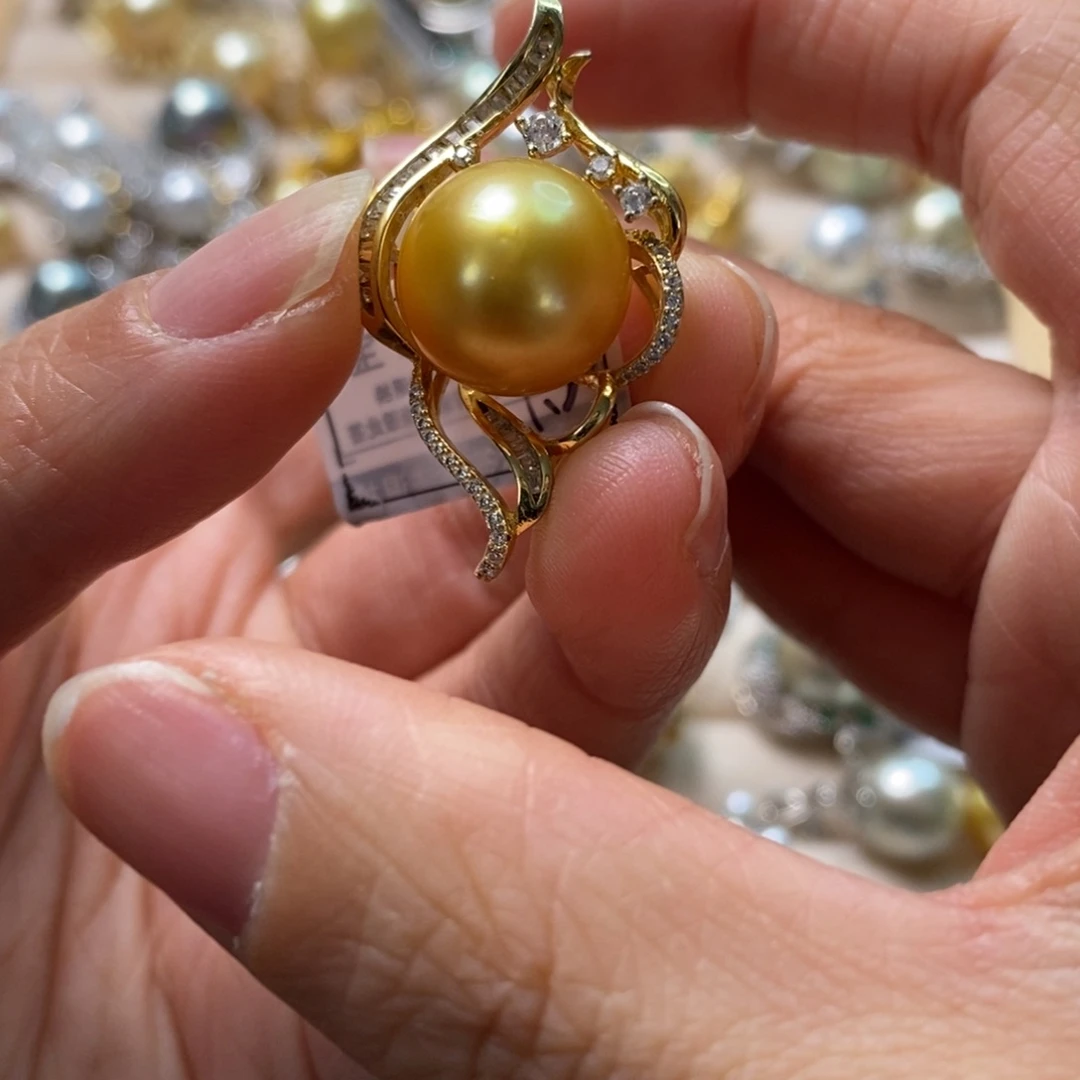 海水珍珠颈饰银S925镶嵌