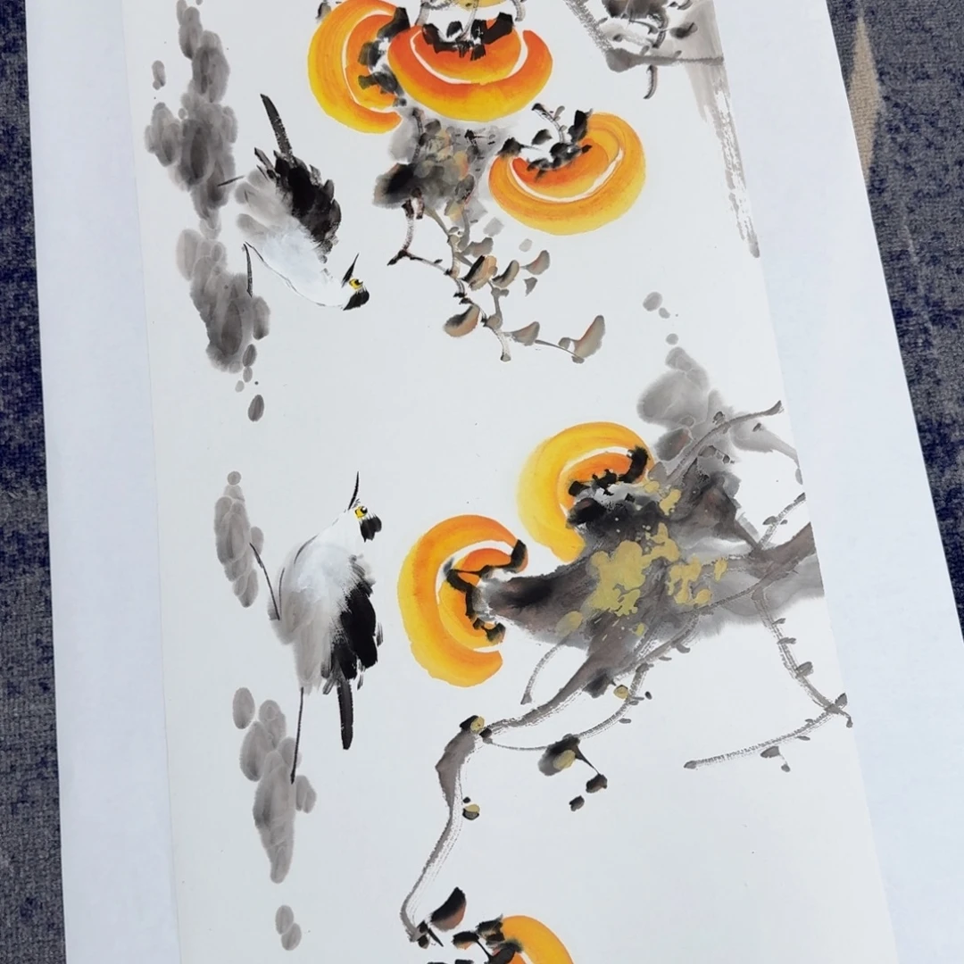 国画国画作品山水花鸟