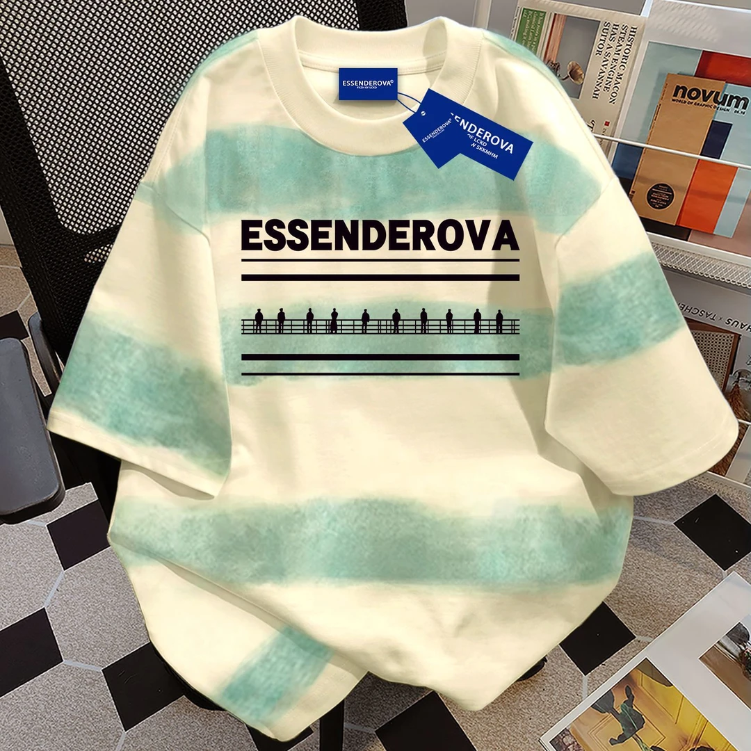 100%纯棉个性街头风短袖t恤男女夏季爆款宽松休闲圆领情侣上衣服