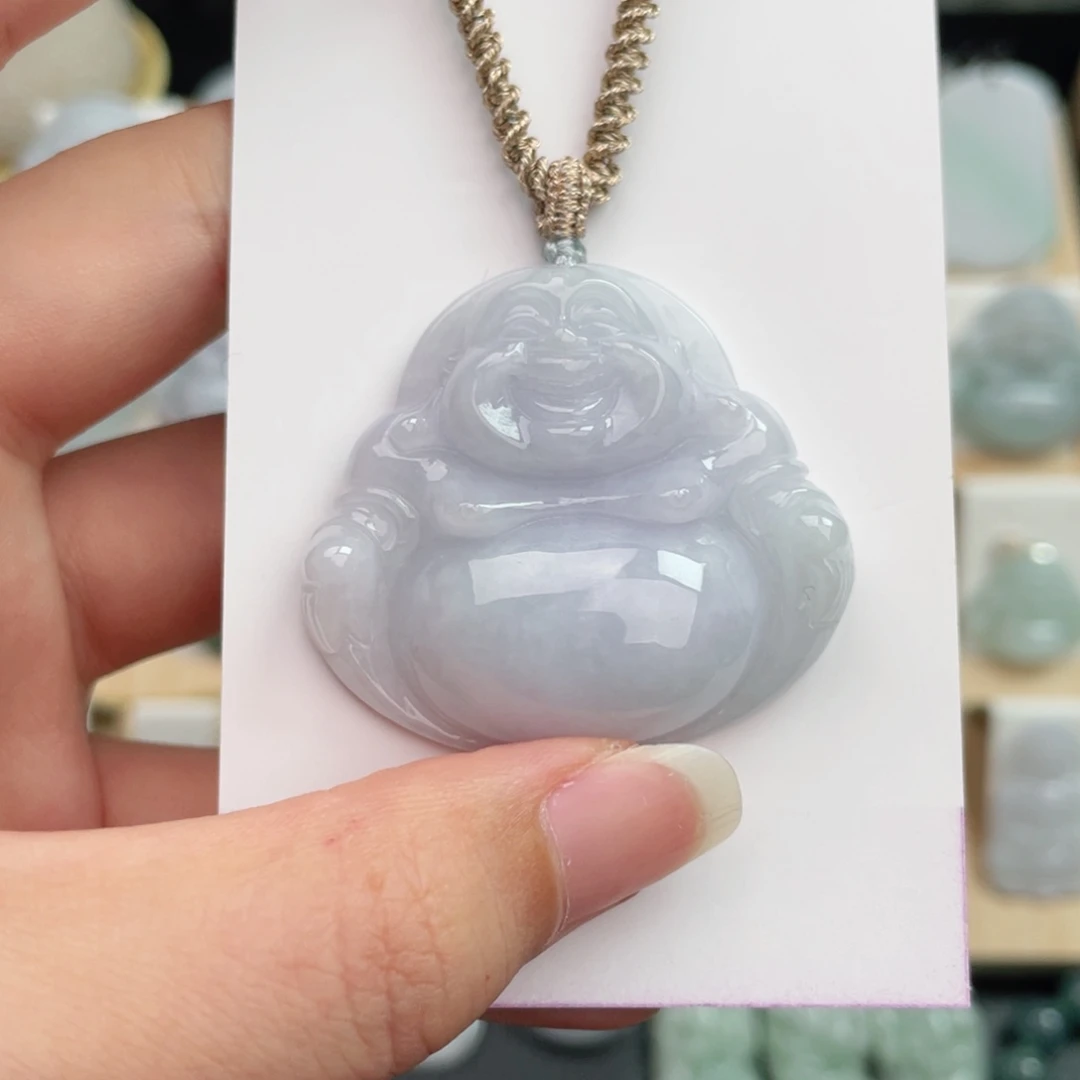 翡翠未镶嵌颈饰佛公