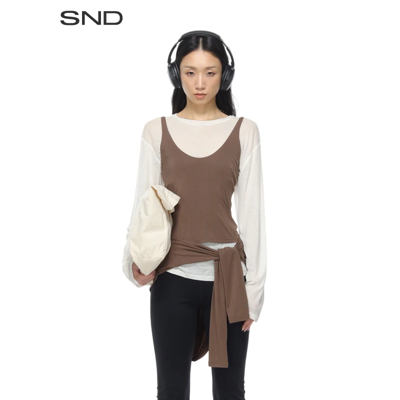 【SND CITY PROJECT 设计师品牌】SND SS25 基础款深U领背心女款
