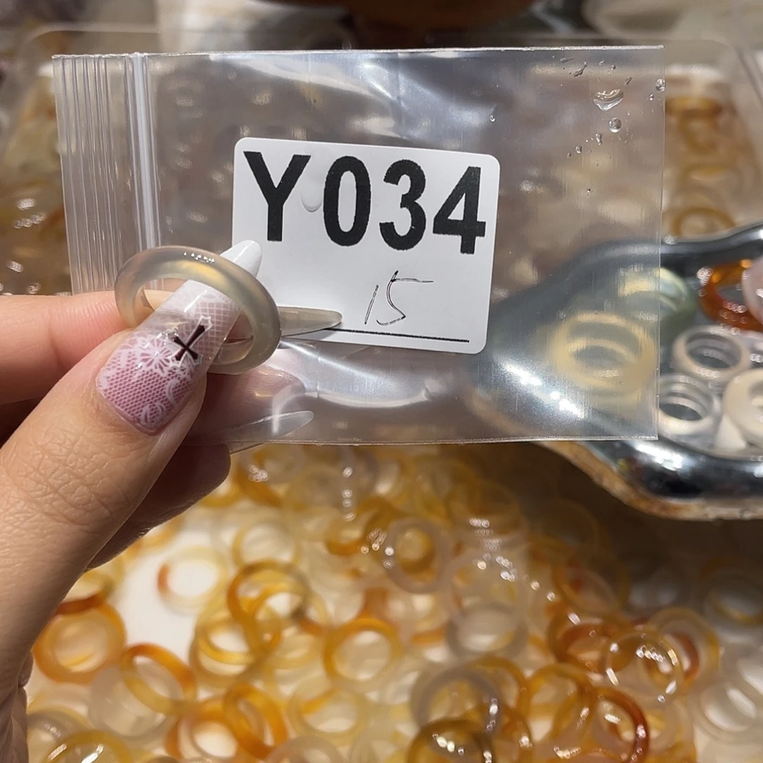 玛瑙/玉髓未镶嵌戒指034