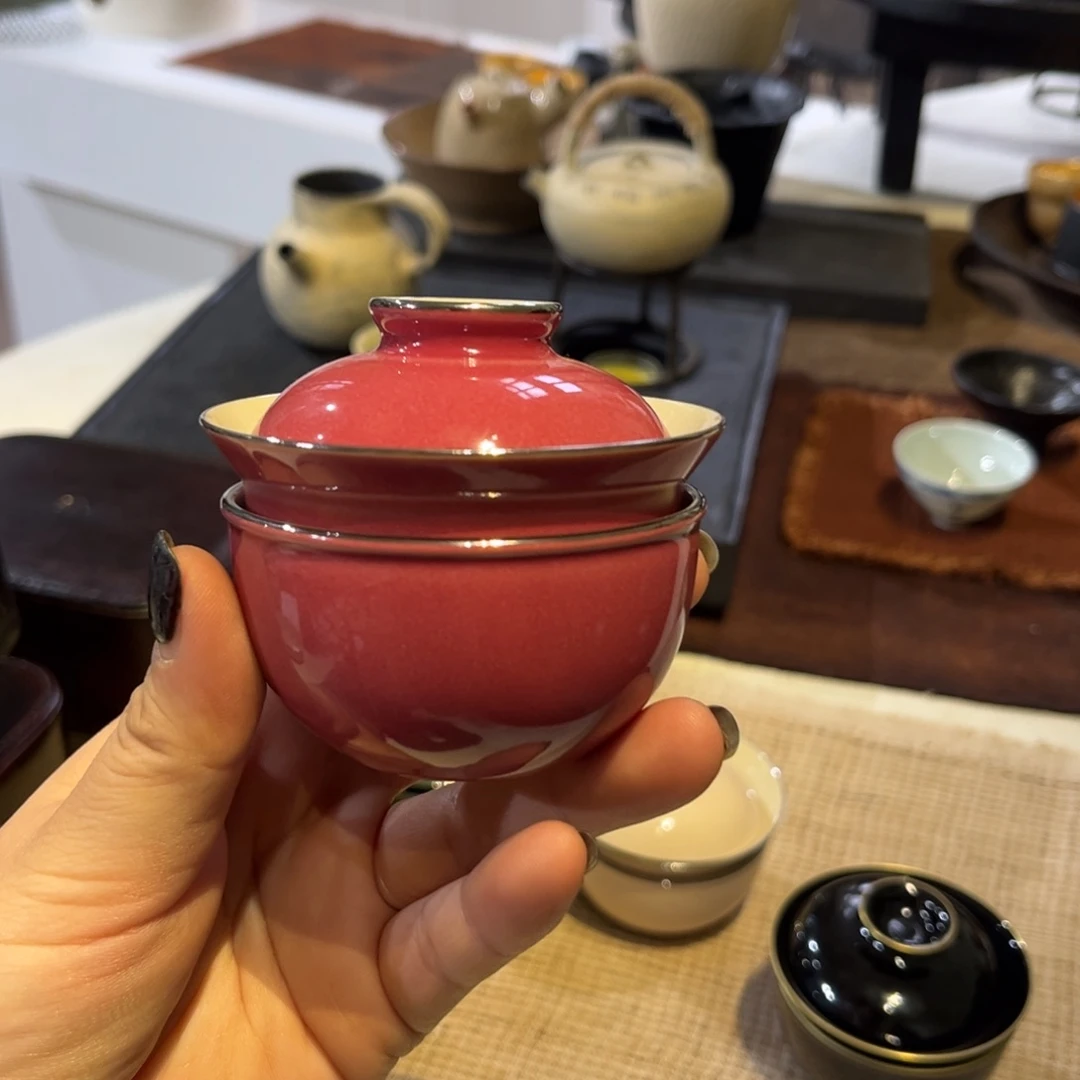 手工 瓷泥 胭脂红套组