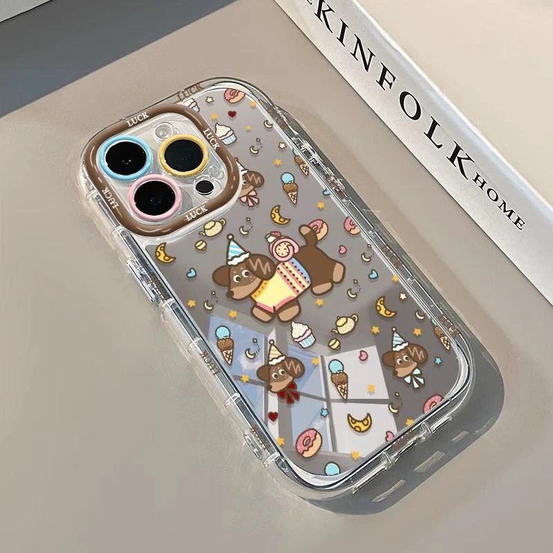 腊肠小狗适用vivox200ultra手机壳高端镜面oppofindx8小众荣耀300