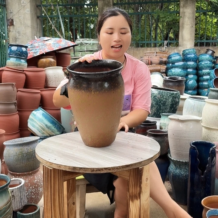 口20高29瑕疵一个盆子。