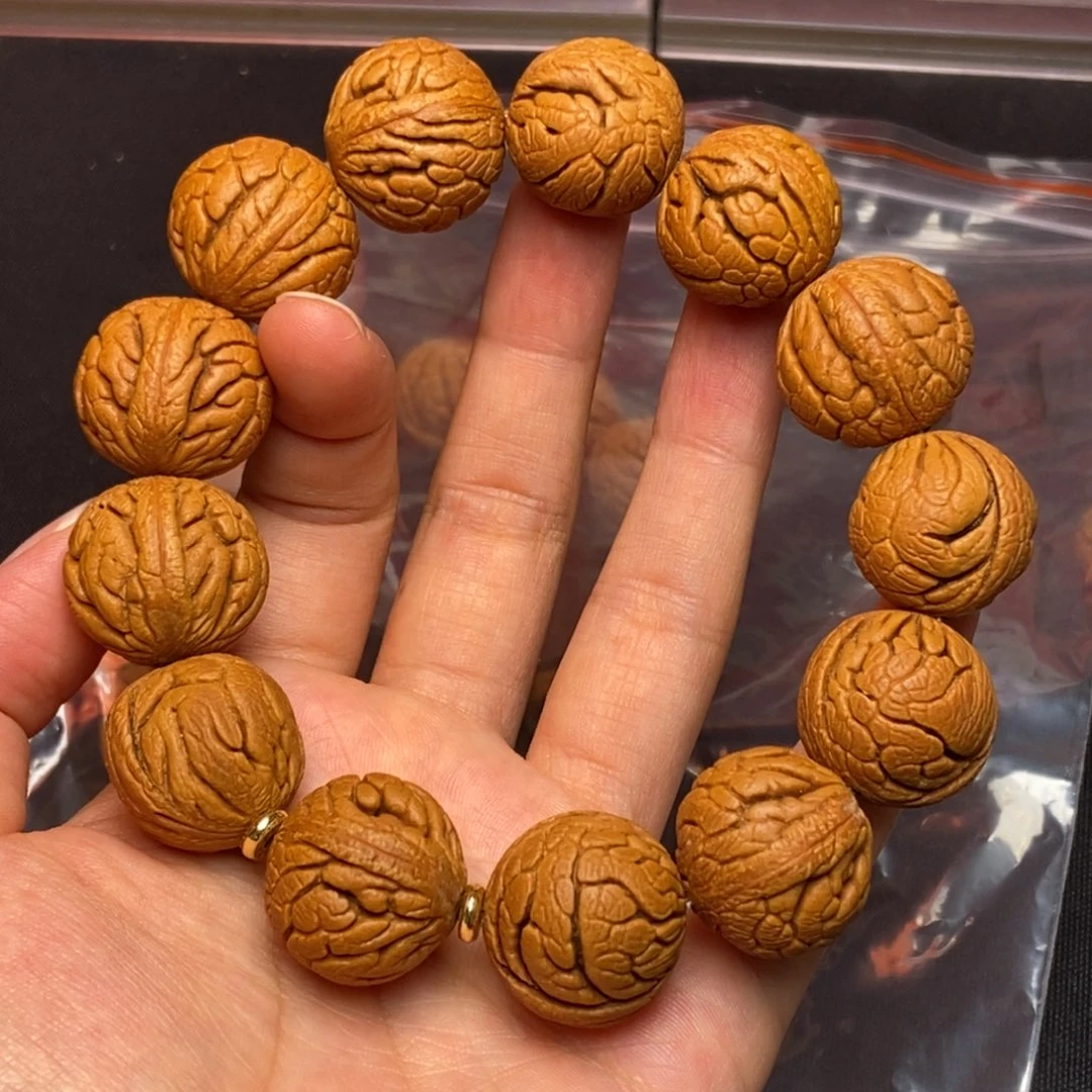 桃核手串秦岭龙纹桃核1