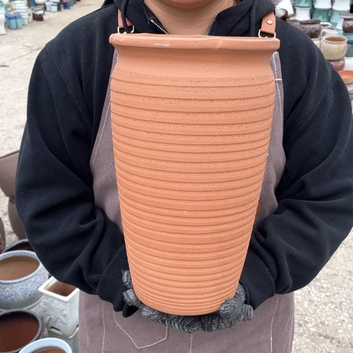 紫砂花盆口19高33正品正品