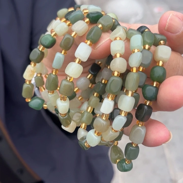 和田玉未镶嵌颈饰多宝手串多样性发货（拍一发一）