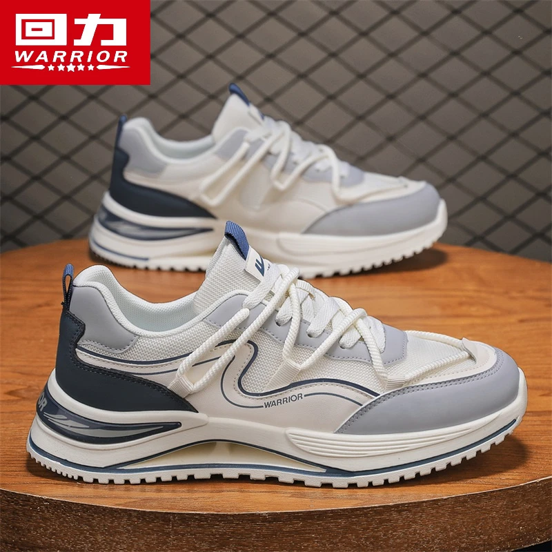 回力男鞋冬季透气2025新款厚底老爹阿甘运动网面休闲跑步小白潮鞋