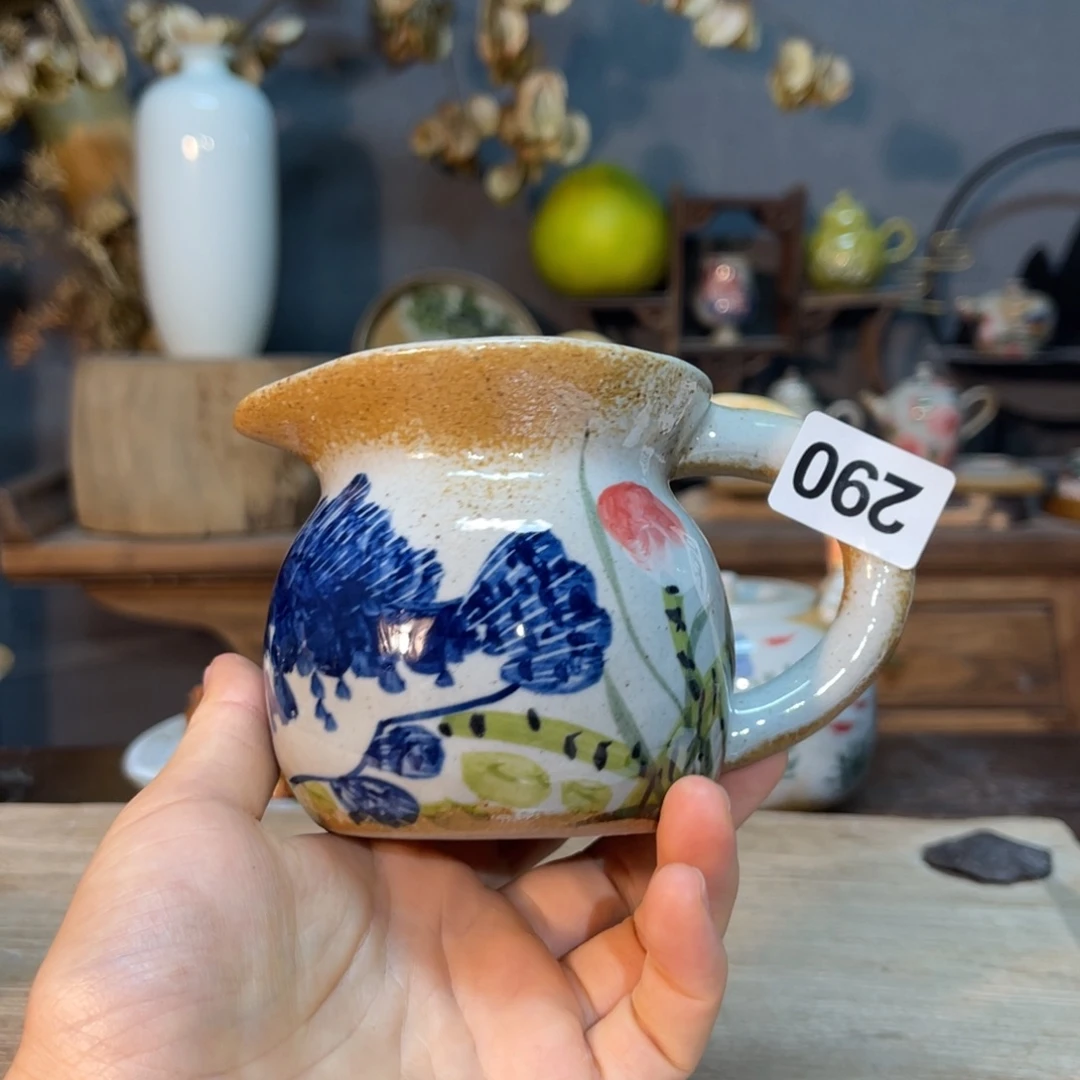 壶素浅陶瓷手工手绘