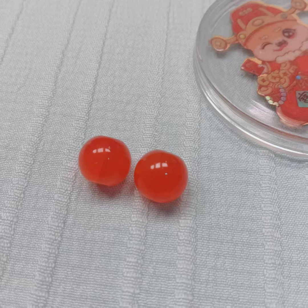 Q88甄品严选肉灵芝玛瑙单珠配手机贴J25