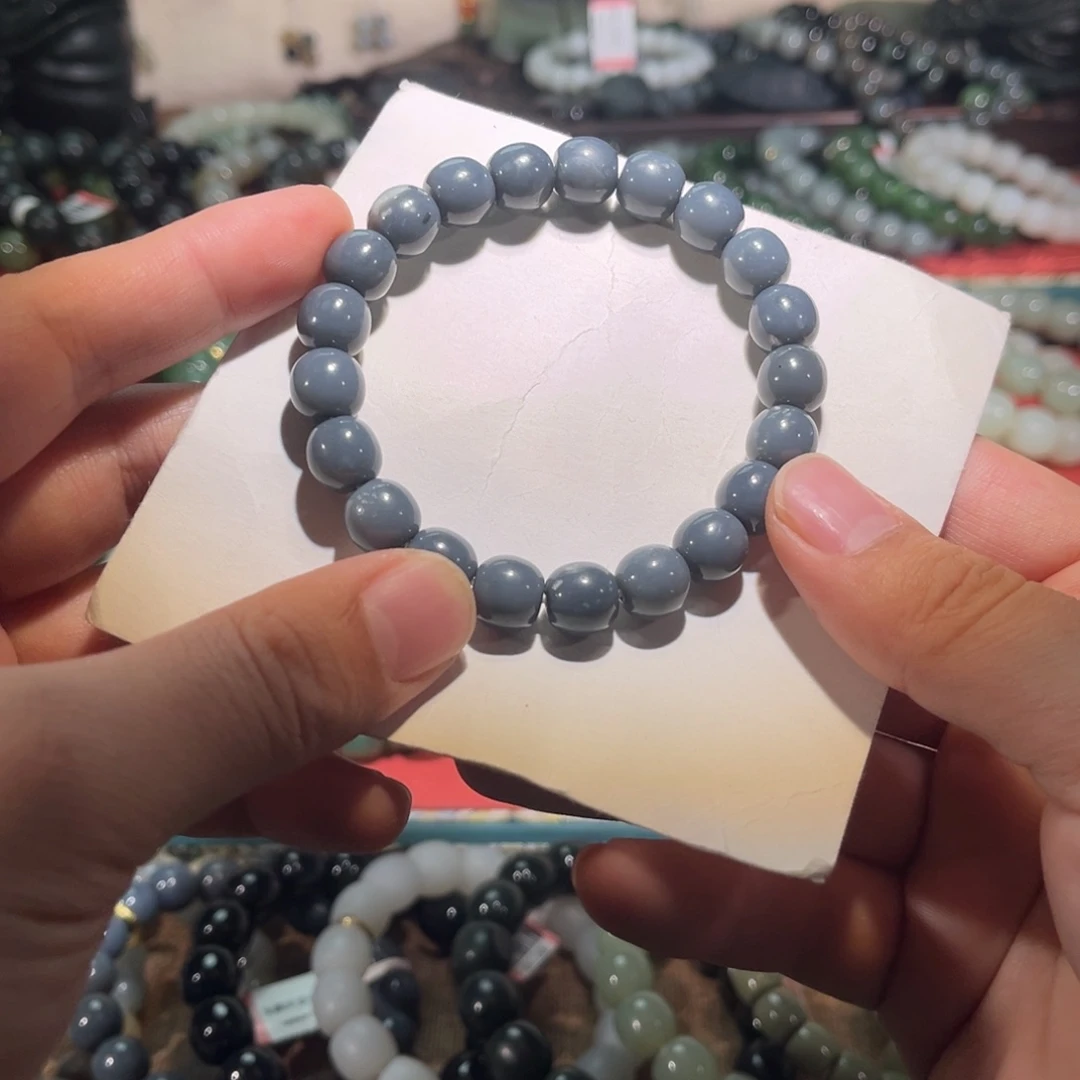 和田玉未镶嵌手链有裂