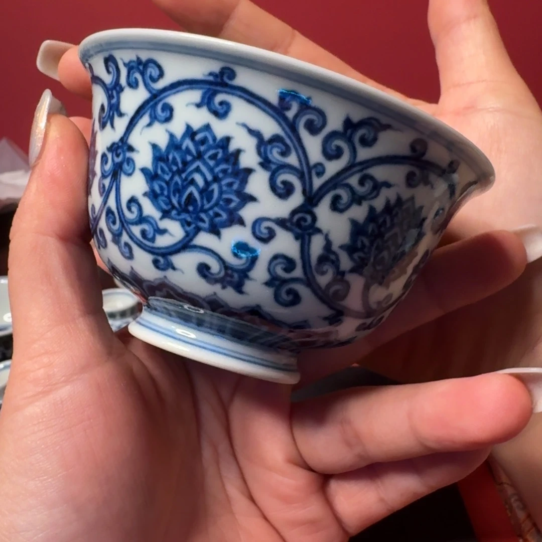 o***e摆件缠枝莲带杯111111111