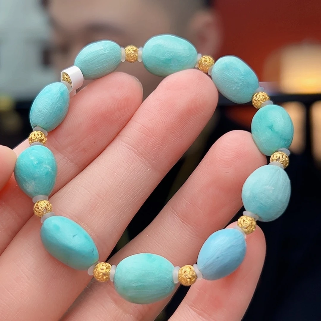 18K金镶嵌绿松石珠宝奇石