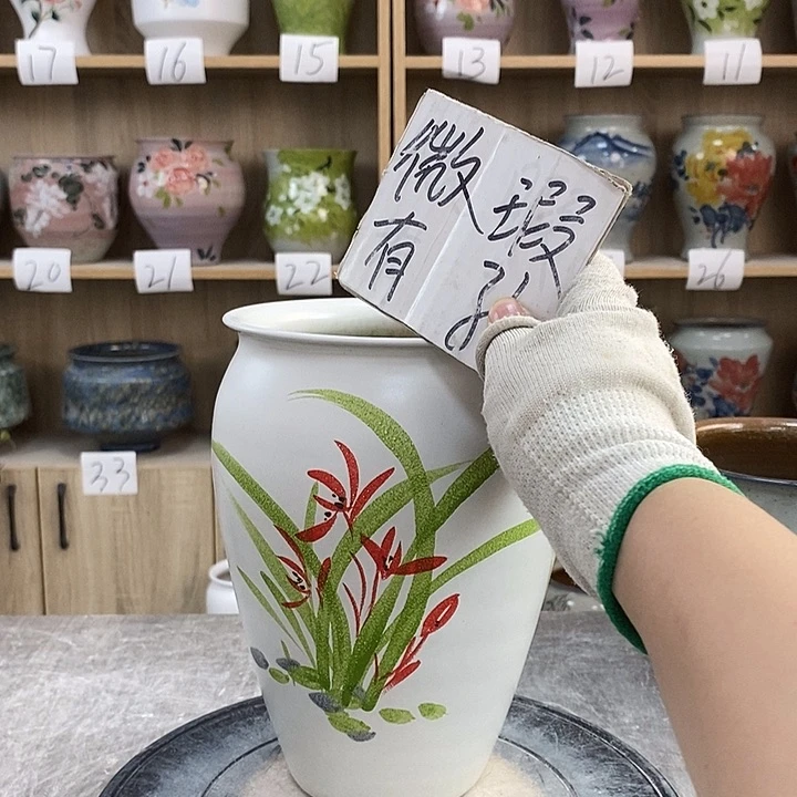 缸2xc景德镇陶瓷花盆