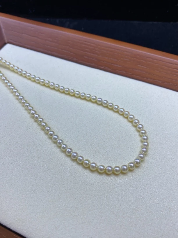 4-4.5mm真科研证书海水akoya羽皇金串链