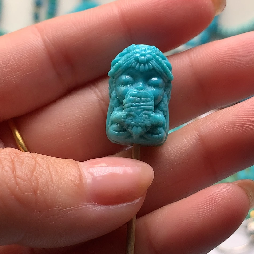 绿松石未镶嵌绿松石精工制作工艺