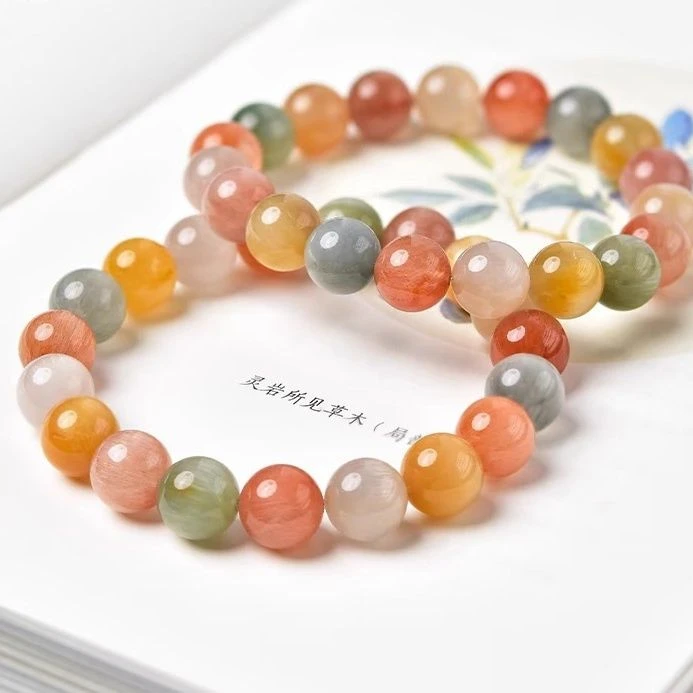 合金琉璃手链 少女风公主风法式日韩极简风小众国风手链盲盒