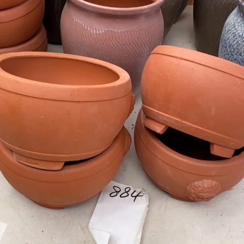 粗陶红陶绿植花盆884