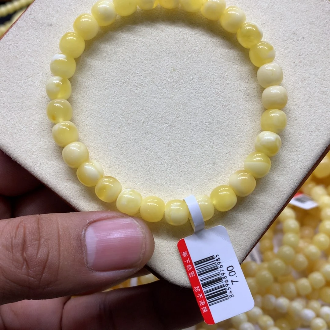 蜜蜡未镶嵌手链蜜蜡
