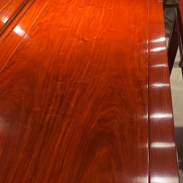 用***4紫檀木类成套家具缅甸花梨木178桌子