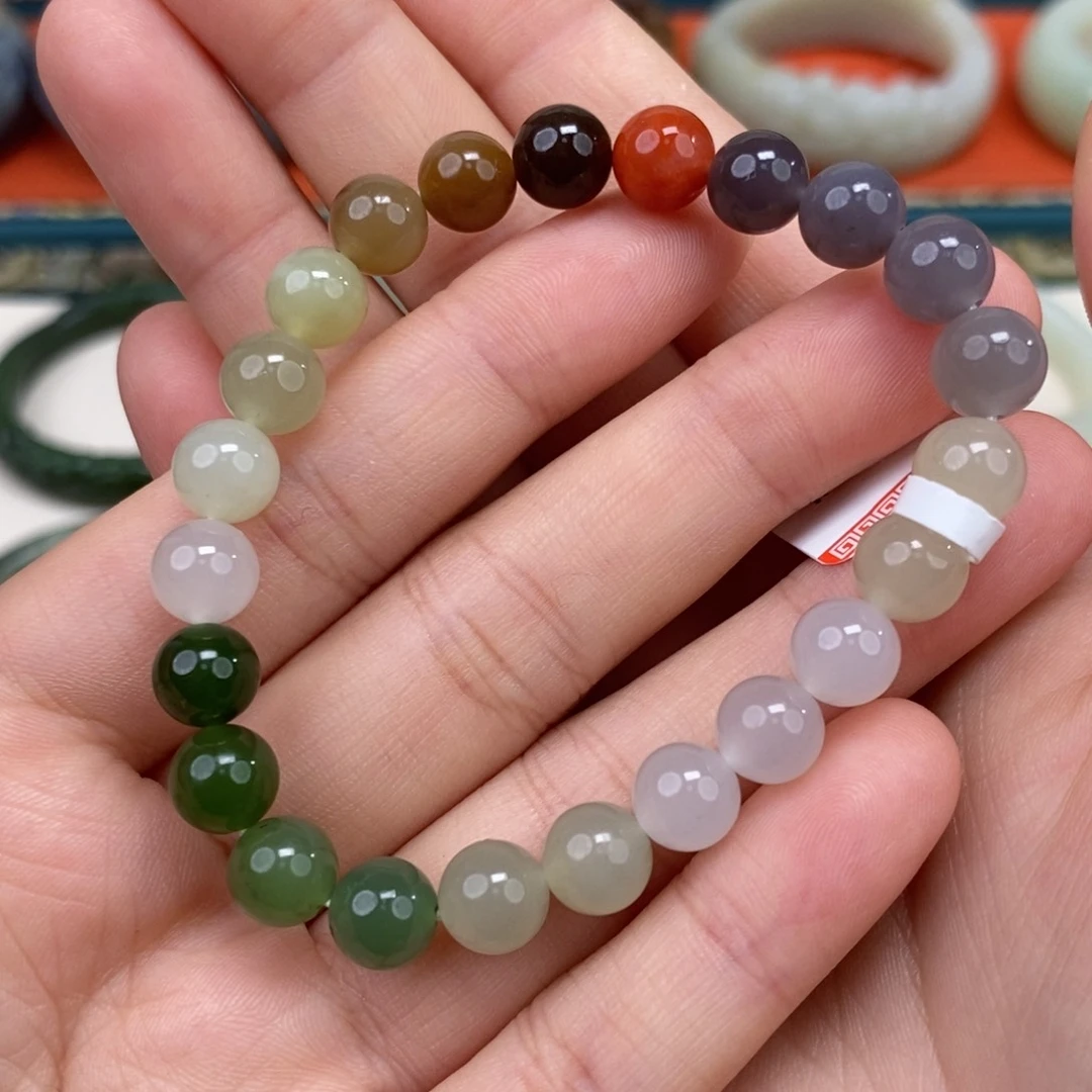 手串未镶嵌和田玉多宝手串卡8mm